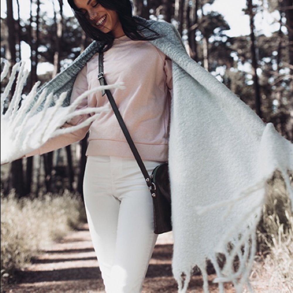 Long, cozy winter scarf
